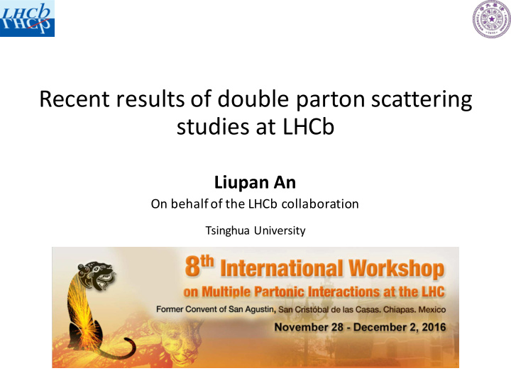 recent results of double parton scattering studies at lhcb