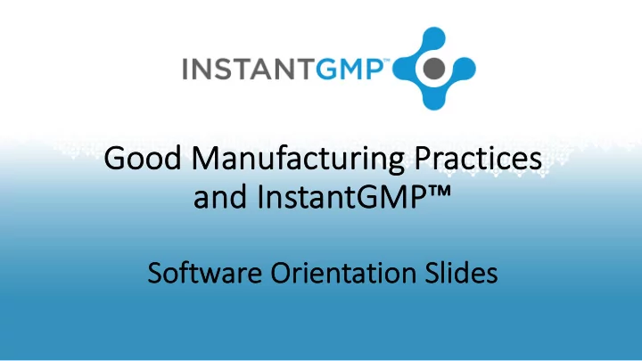 go good ma manufacturi ring practices and ins and instan
