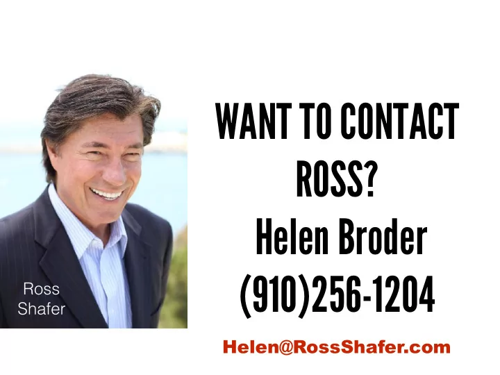 want to contact