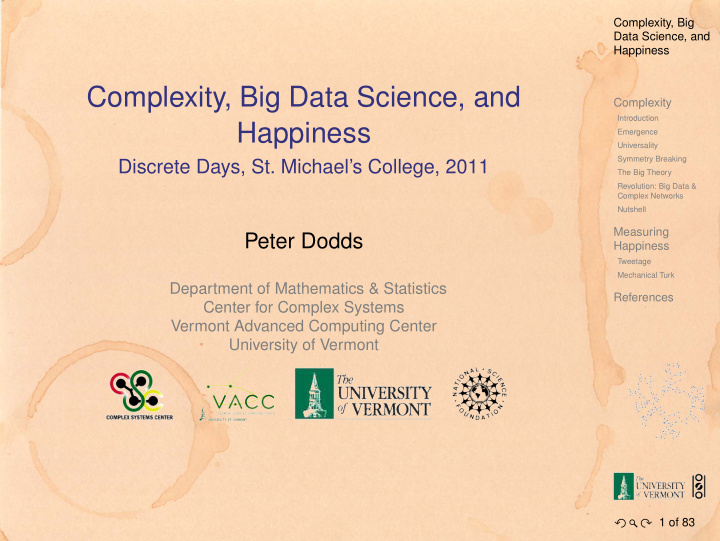complexity big data science and