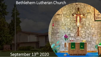 th 2020 September 13 th  2020  We will begin shortly  For  r a  better  r  vir  irtual  worship