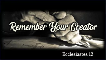 Ecclesiastes  Ecclesiastes 1:1  The words of the Teacher, son of David, king in Jerusalem: