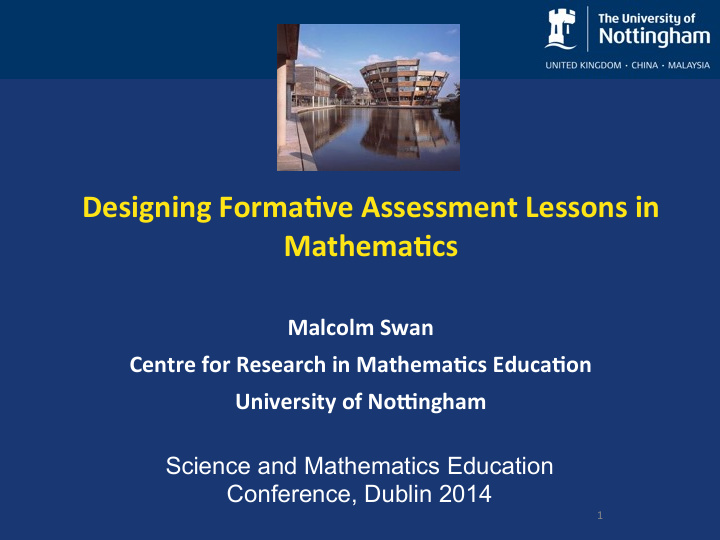 designing forma ve assessment lessons in mathema cs