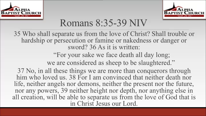 romans 8 35 39 niv