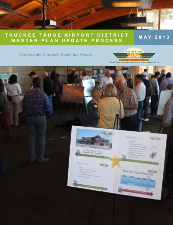 T R U C K E E  T A H O E  A I R P O R T  D I S T R I C T  M A Y  2 0 1 3  M A S T E R  P L A N  U P