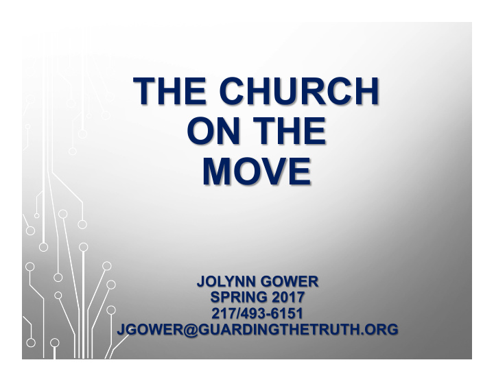 the church on the move