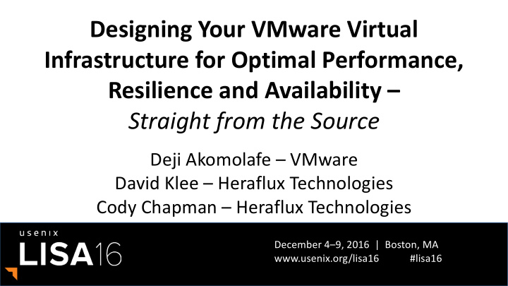 designing your vmware virtual infrastructure for optimal
