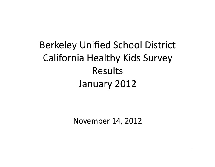 berkeley unified school district california healthy kids
