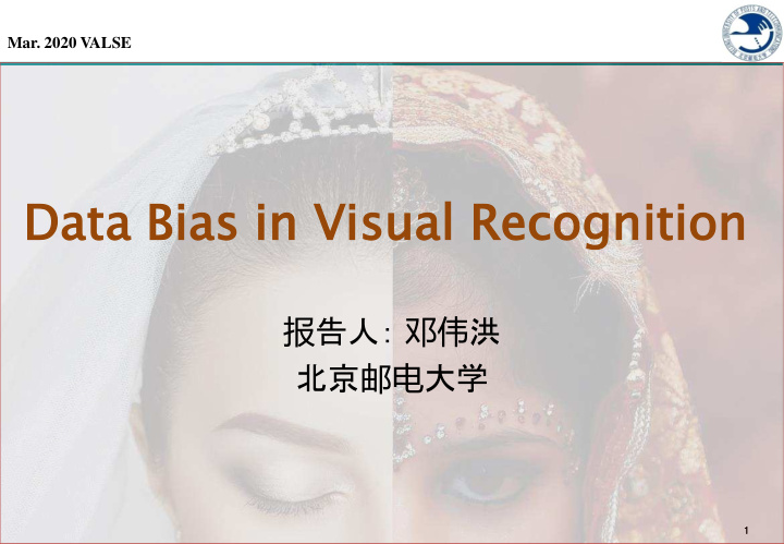 dat ata a bias as in visual ual re reco cognition nition