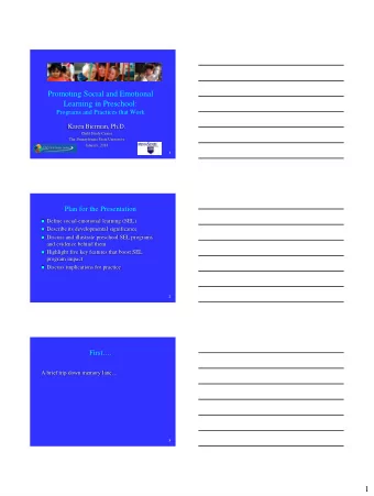 1  Kindergarten, Circa 1961  Adjusting to school: Show-and-tell, play-time, nap-time, story-time