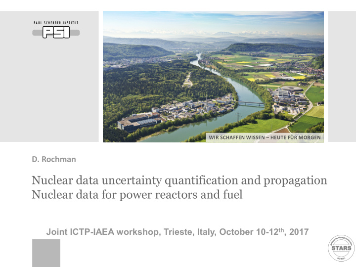 nuclear data uncertainty quantification and propagation