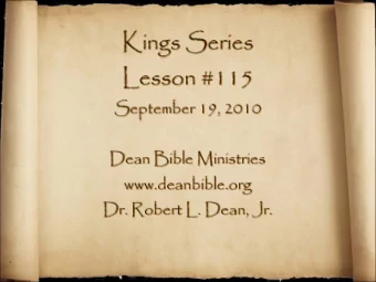 Hezekiahs Response to  International Intimidation (2):  Prayer  2 Kings 19:17