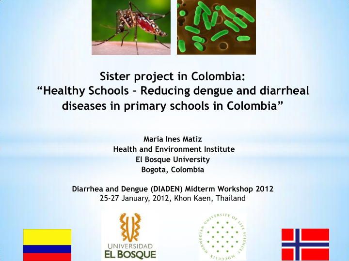 sister project in colombia healthy schools reducing