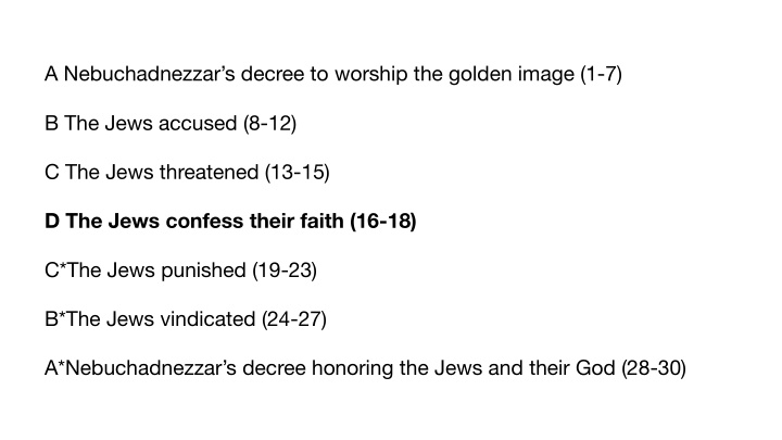 a nebuchadnezzar s decree to worship the golden image 1 7