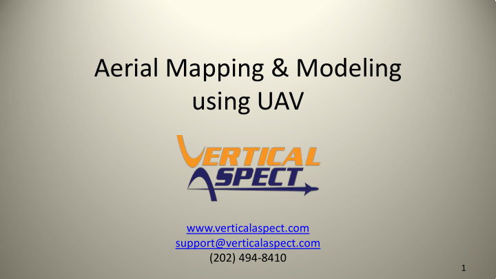 aerial mapping amp modeling using uav