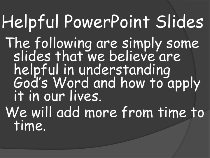 helpful powerpoint slides