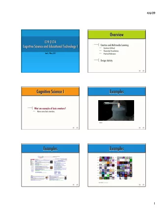 Emotion and Multimedia Learning  Emotions Defined  Theoretical Foundations  Jan L. Plass,