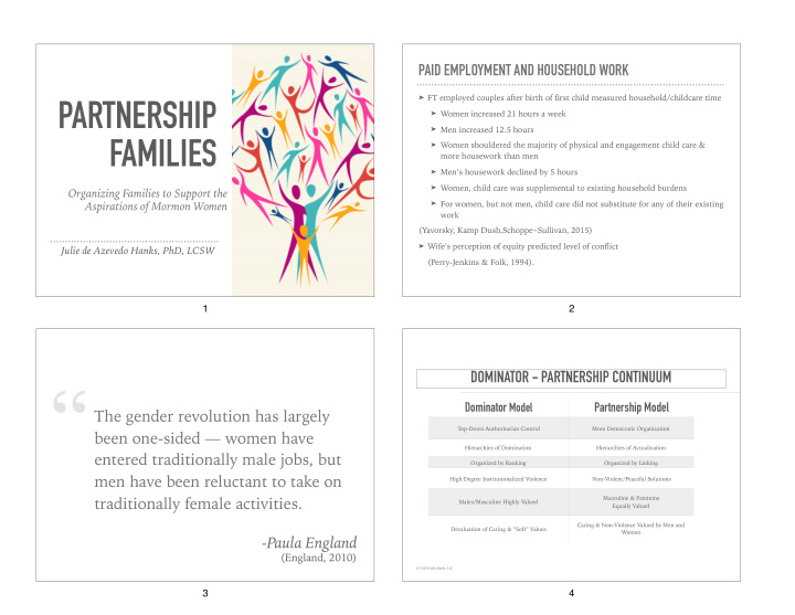 dominator model partnership model the gender revolution