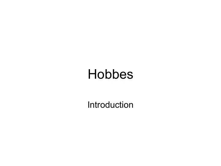 hobbes