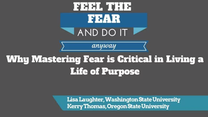 fear in the life of a college student
