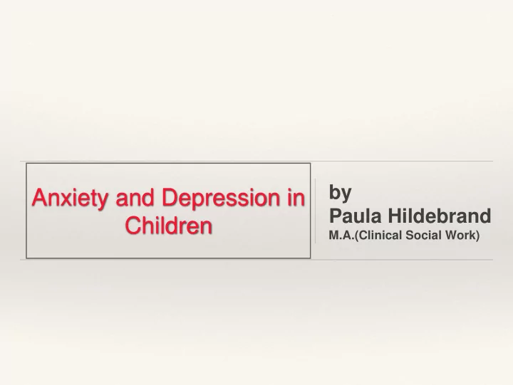 children