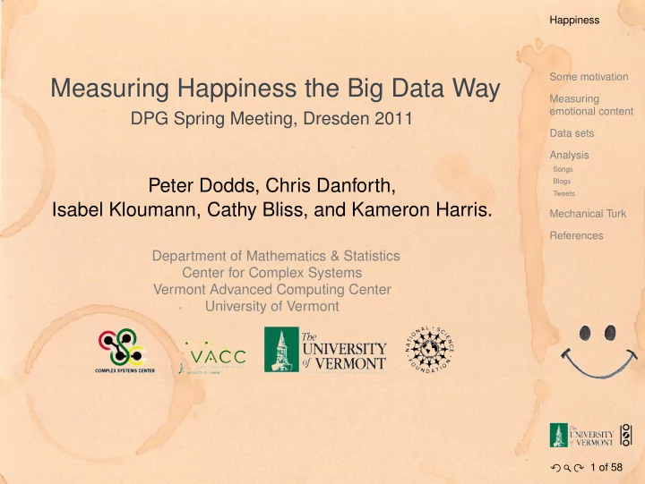 measuring happiness the big data way