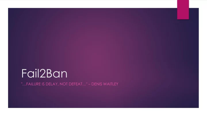 fail2ban