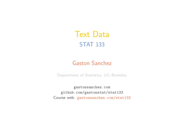 text data