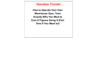 operation thunder