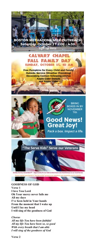 GOODNESS OF GOD  Verse 1  I love You Lord  Oh Your mercy never fails me  All my days  Ive been