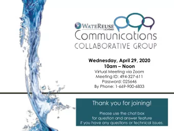 Thank you for joining!  Please use the chat box  for question and answer feature  if you have any