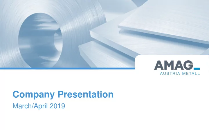 company presentation