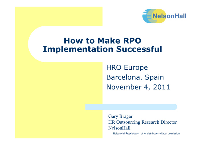 how to make rpo implementation successful