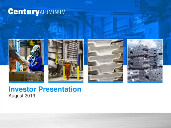 investor presentation