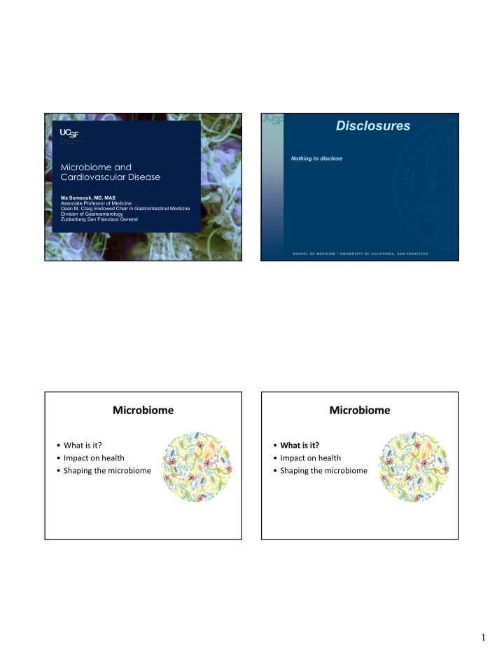 disclosures