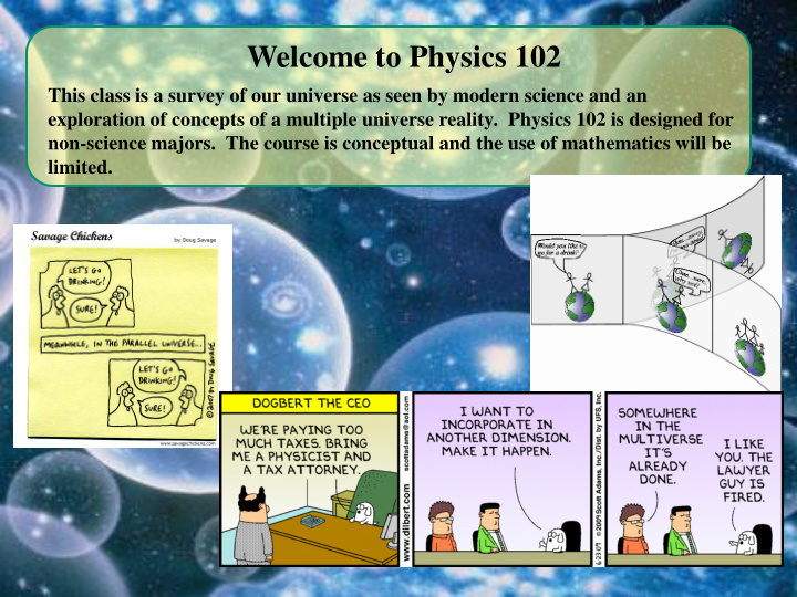 welcome to physics 102