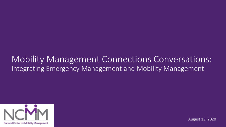 mobility management connections conversations