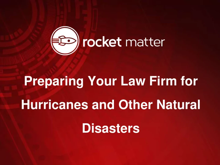 preparing your law firm for
