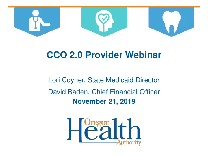 cco 2 0 provider webinar