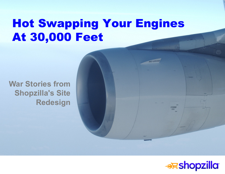 hot swapping your engines at 30 000 feet