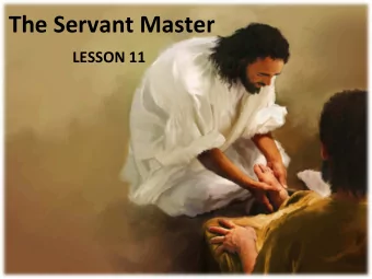 The  Servant  Master