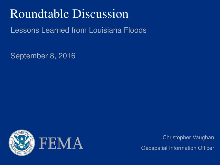 roundtable discussion