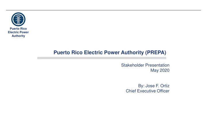 puerto rico electric power authority prepa