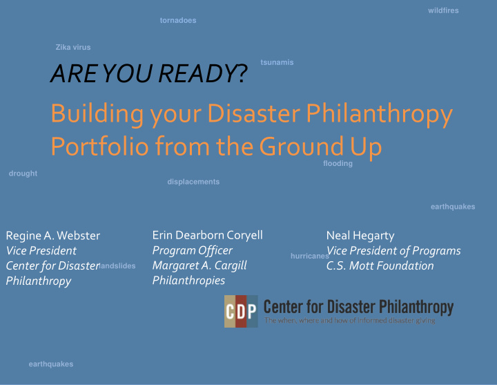 are you ready building your disaster philanthropy