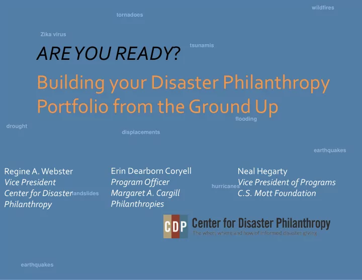 are you ready building your disaster philanthropy