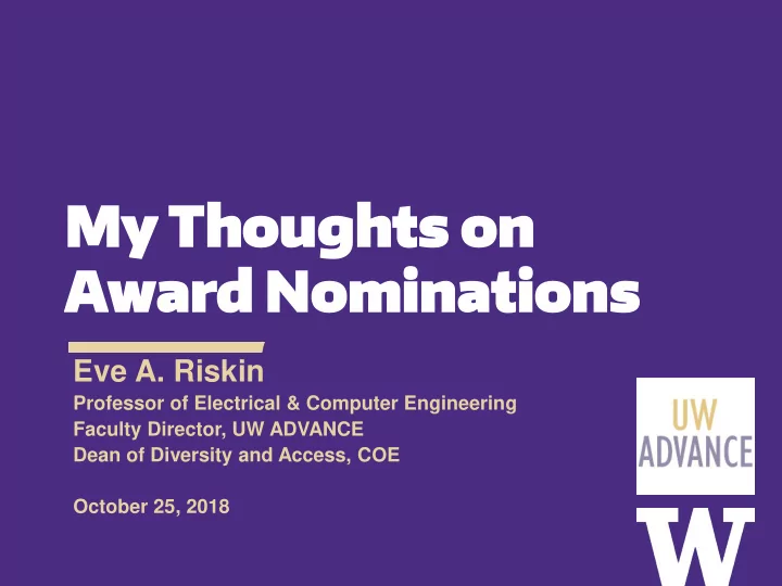award award nomin nominations ations
