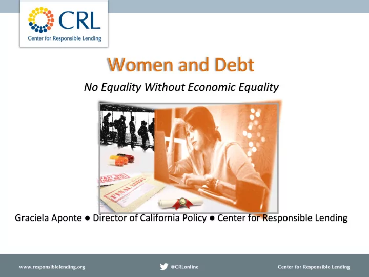 women and debt