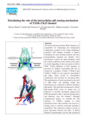 MOL2NET, 2018 , 4, http://sciforum.net/conference/mol2net-04 2  when the fenestrations are closed.