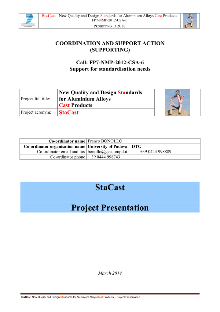 stacast project presentation