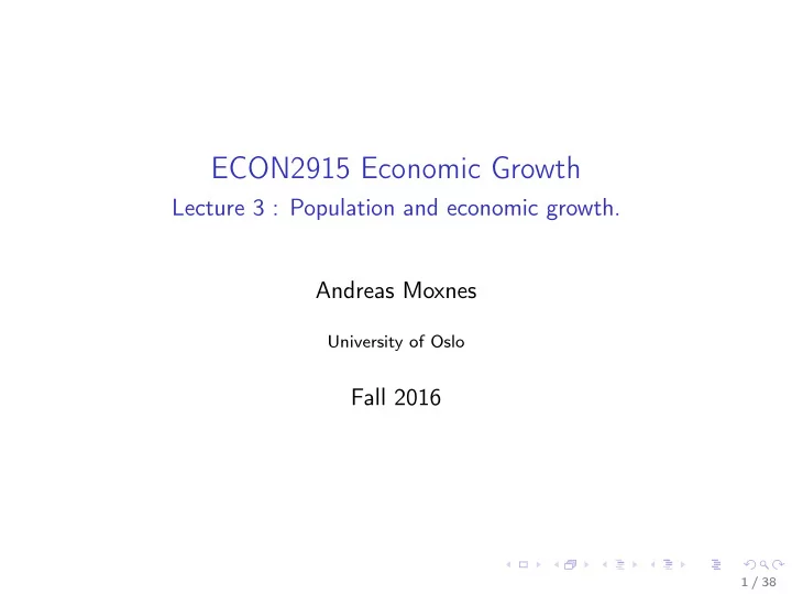 econ2915 economic growth